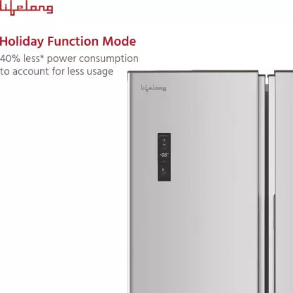 Lifelong 460 L Frost Free Side by Side Refrigerator (Silver, LLSBSR460)(OPEN BOX) Lifelong 460 L Frost Free Side by Side Refrigerator (Silver, LLSBSR460)(OPEN BOX)